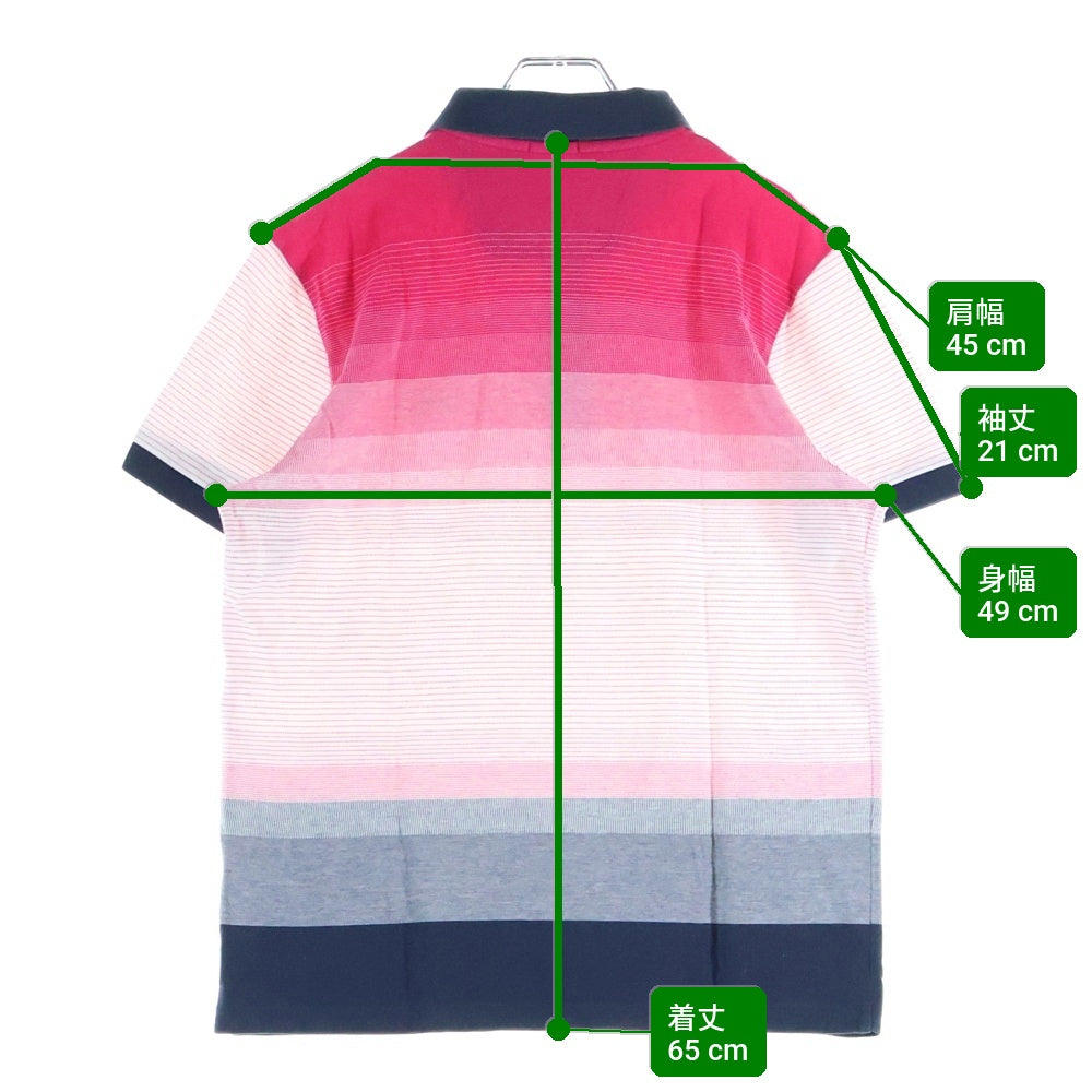 BOSS(ボス) Paule 6 スリムフィット 半袖ポロシャツ マルチカラー