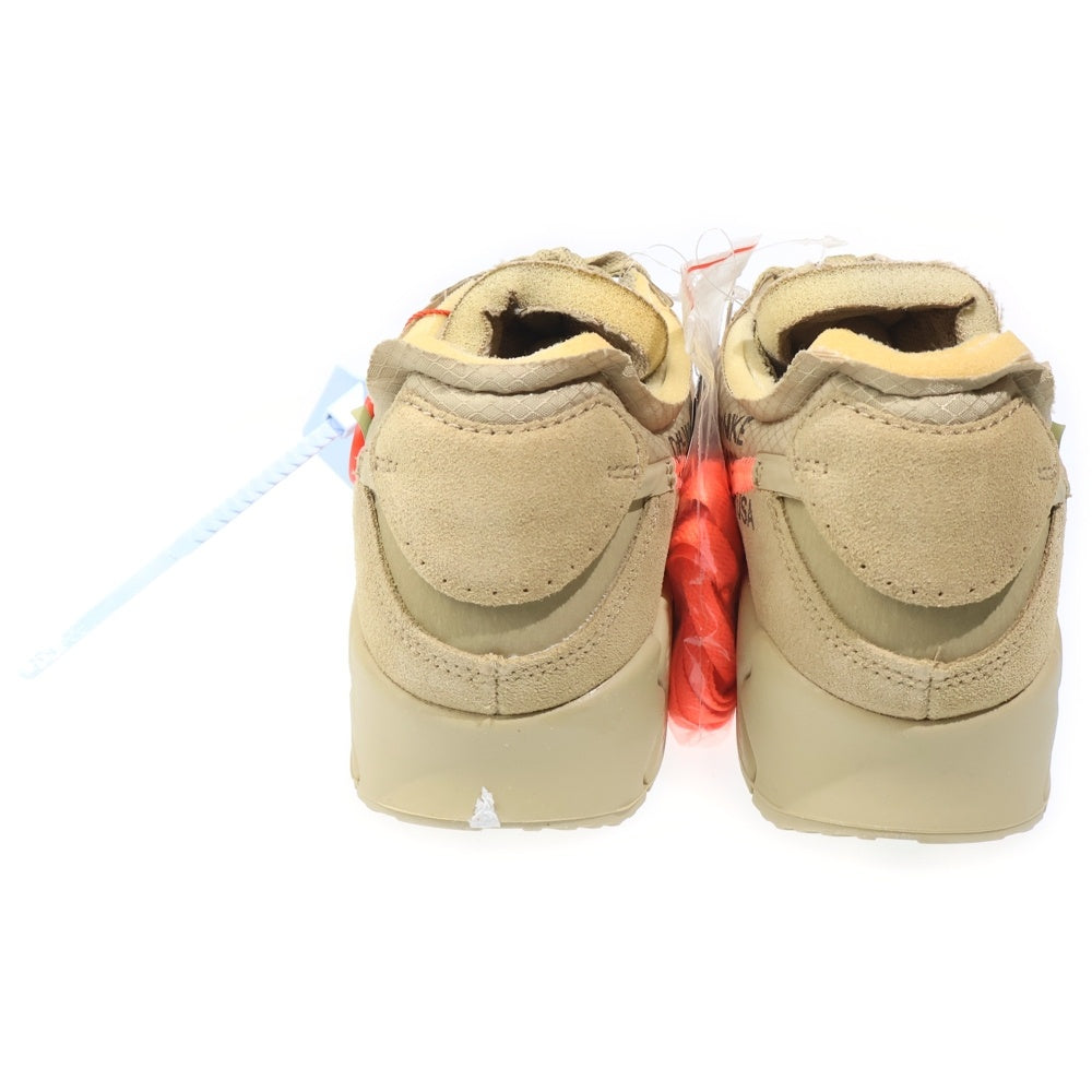 NIKE(ナイキ) ×OFF-WHITE THE 10 AIR MAX 90 DESERT ORE AA7293-200 オフホワイト エアマックス90 デザートオレ ローカットスニーカー ブラウン US10.5/28.5cm