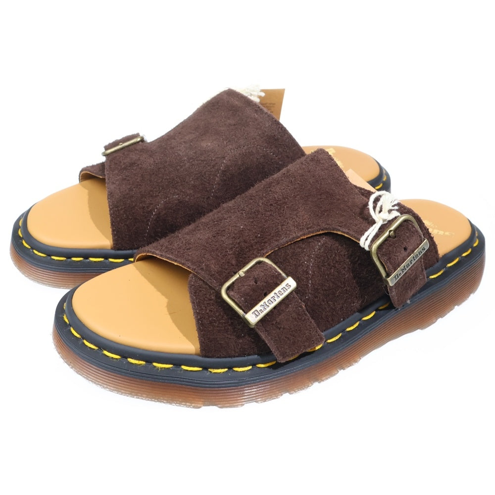 Dr.Martens(ドクターマーチン) SUEDE SLIDE SANDALS スエード スライド サンダル レディース ブラウン 30734201