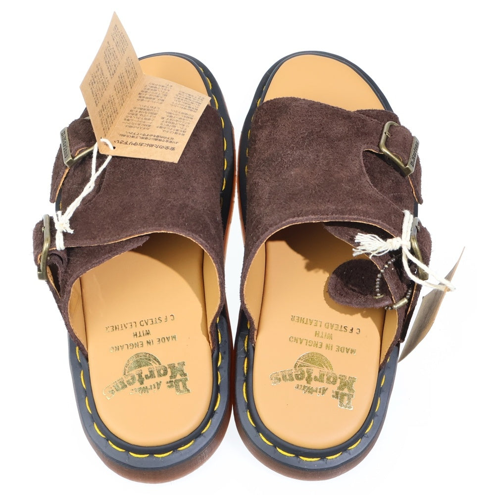 Dr.Martens(ドクターマーチン) SUEDE SLIDE SANDALS スエード スライド サンダル レディース ブラウン 30734201