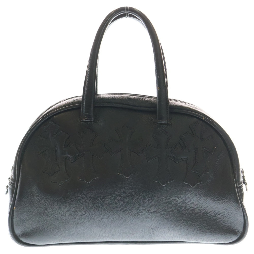 CHROME HEARTS(クロムハーツ) GYM SM ジムバッグ レザークロスパッチ オールドスモールレザーハンドバッグ ブラック