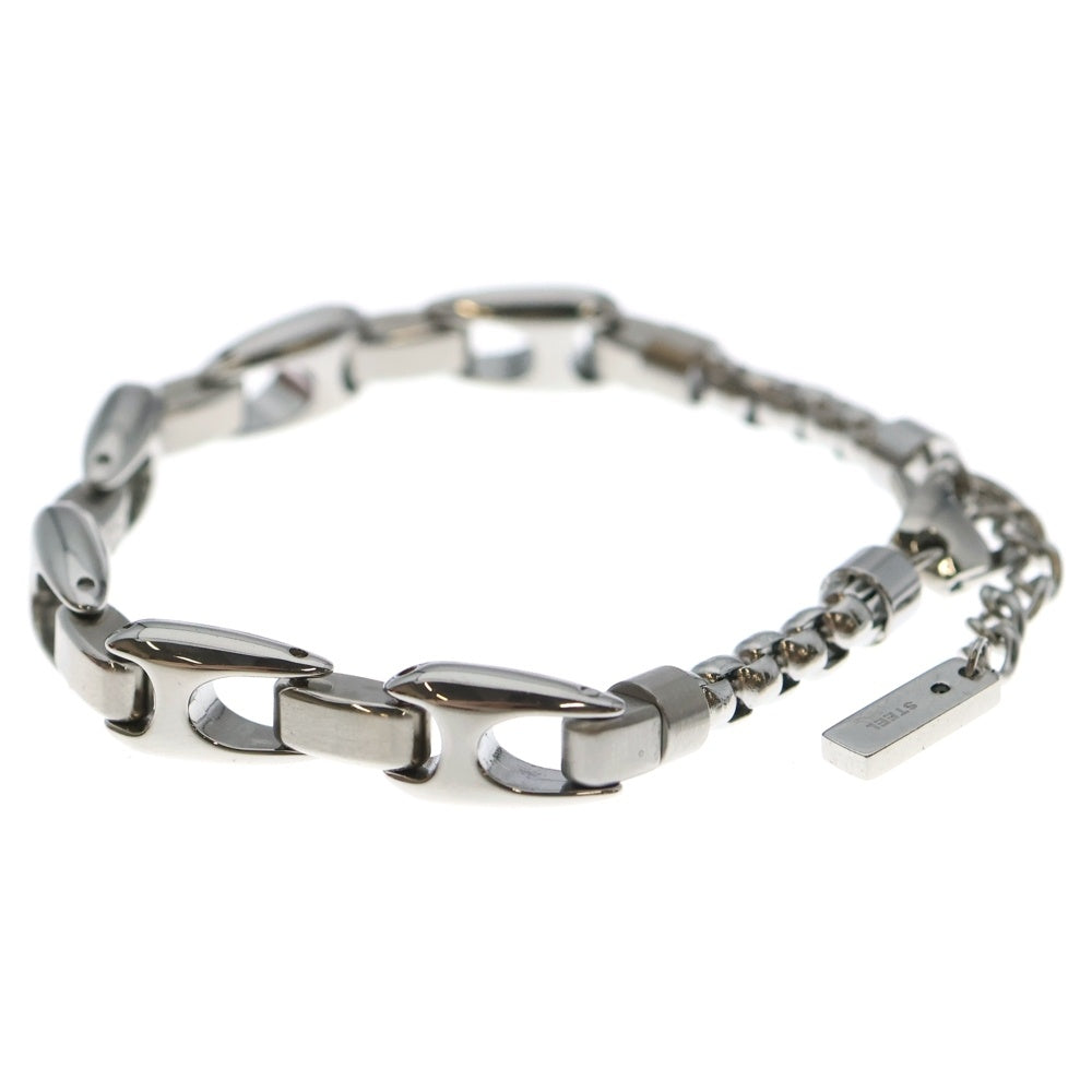 DIESEL(ディーゼル) シルバーロゴチェーンブレスレット