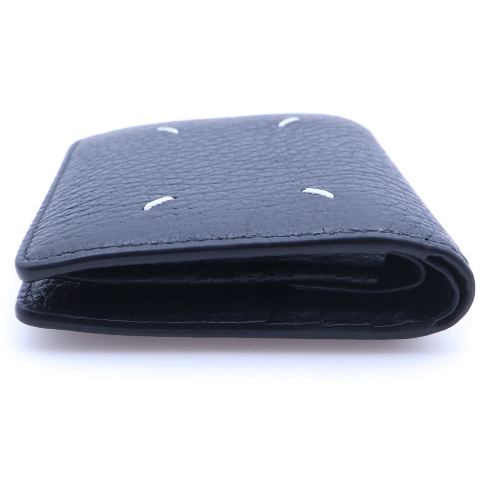 Maison Martin Margiela(メゾンマルタンマルジェラ) 4ステッチ 二つ折りレザーウォレット ブラック S56UI0140