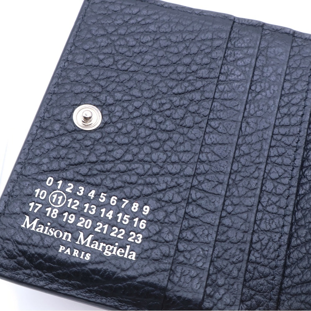 Maison Martin Margiela(メゾンマルタンマルジェラ) 4ステッチ 二つ折りレザーウォレット ブラック S56UI0140