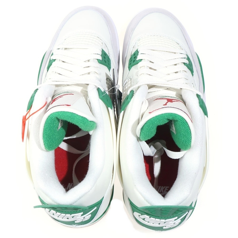 NIKE(ナイキ) AIR JORDAN 4 RETRO SP PINE GREEN エアジョーダン4 レトロ SP パイングリーン ハイカットスニーカー ホワイト/グリーン UK9/28.0cm DR5415-103