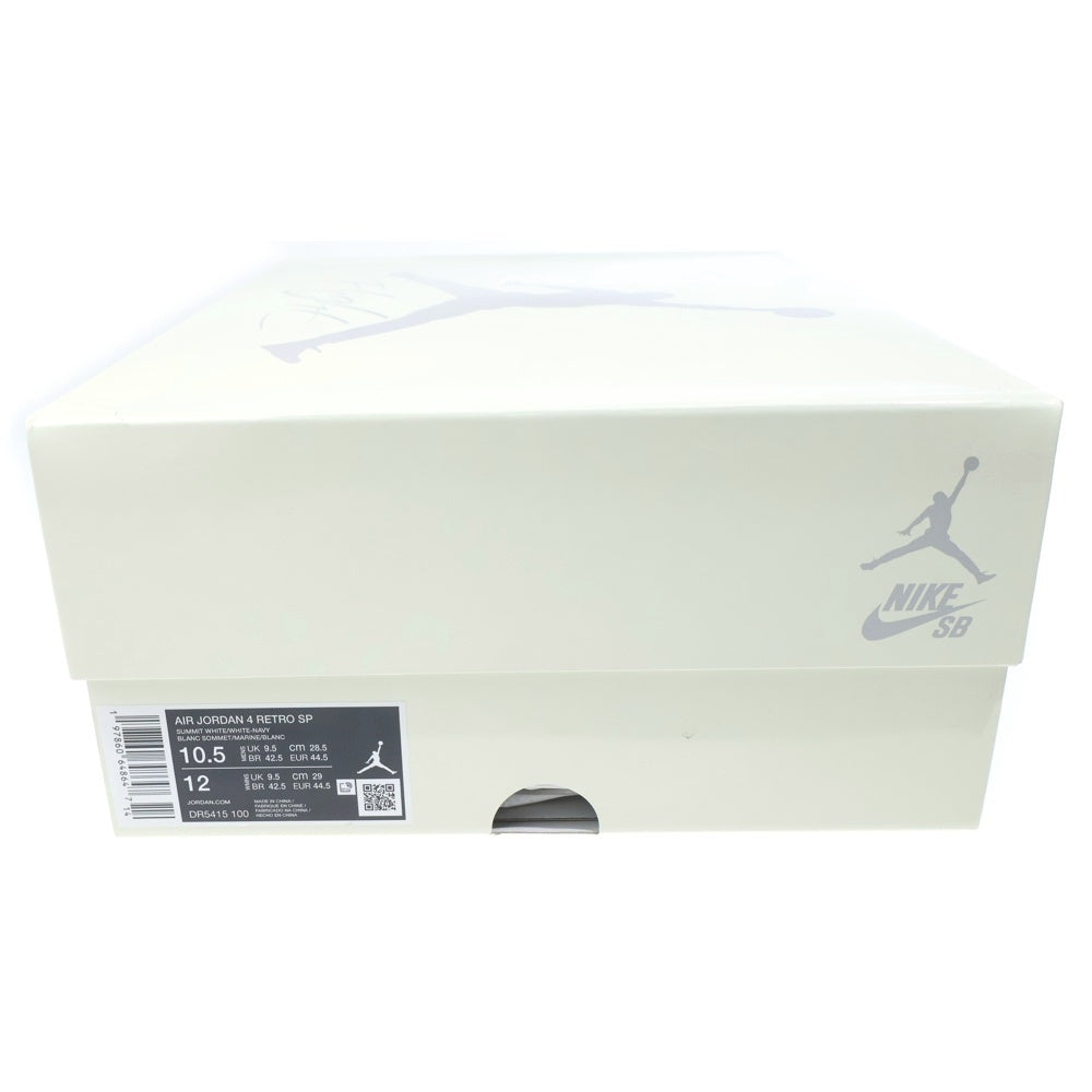 NIKE(ナイキ) AIR JORDAN 4 RETRO SP SUMMIT WHITE エアジョーダン レトロ サミットホワイト ミッドカットスニーカー ホワイト/ブルー UK9.5/28.5cm DR5415-100