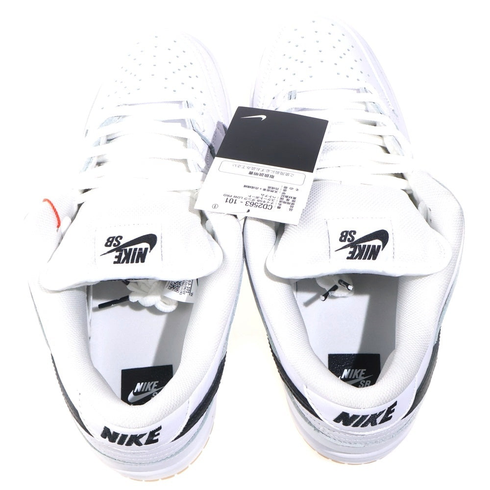 NIKE SB(ナイキエスビー) DUNK LOW ORANGE LABEL WHITE BLACK ダンク オレンジ ラベル ローカットスニーカー ホワイト/ブラック US11/29cm CD2563-101
