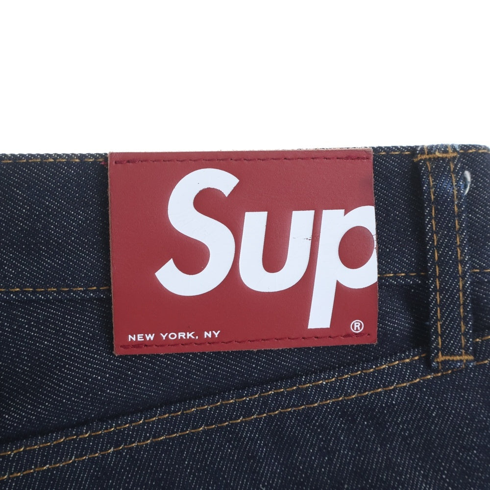 SUPREME(シュプリーム) Rigid Slim Jean リジット スリム ジーンズ ボタンフライデニムパンツ インディゴ