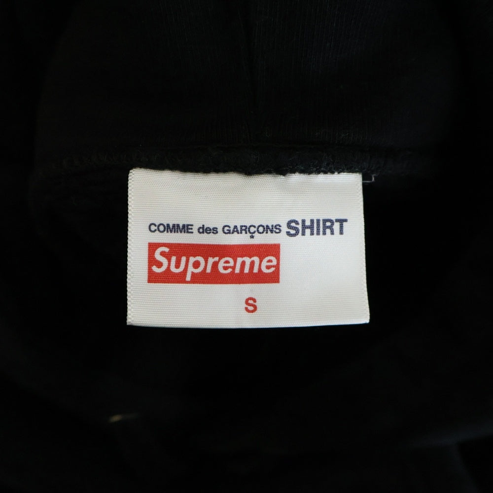 SUPREME(シュプリーム) 18AW ×COMME des GARCONS SHIRT Split Box Logo Hooded Sweatshirt コムデギャルソンシャツ スプリット ボックスロゴ スウェット プルオーバーパーカー