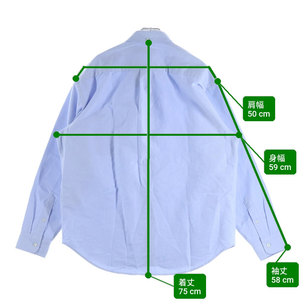 SUPREME(シュプリーム) 25AW Loose Fit Flannel Oxford Shirt ルーズフィット チェックフランネル 長袖オックスフォードシャツ ブルー