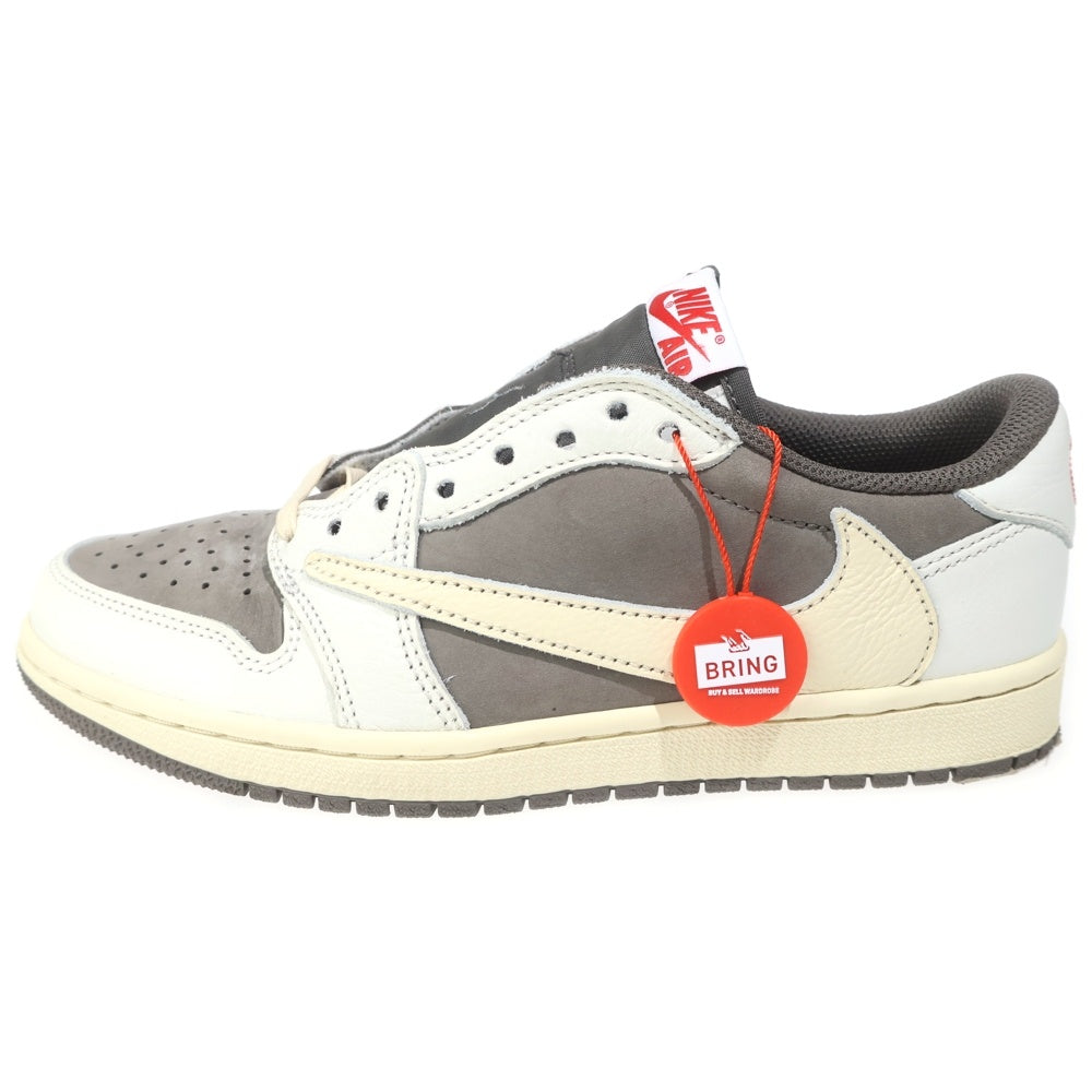 NIKE(ナイキ) ×TRAVIS SCOTT AIR JORDAN 1 LOW REVERSE MOCHA DM7866-162 トラヴィススコット エアジョーダン 1 ローカットスニーカー ブラウン/ホワイト US7.5/25.5cm