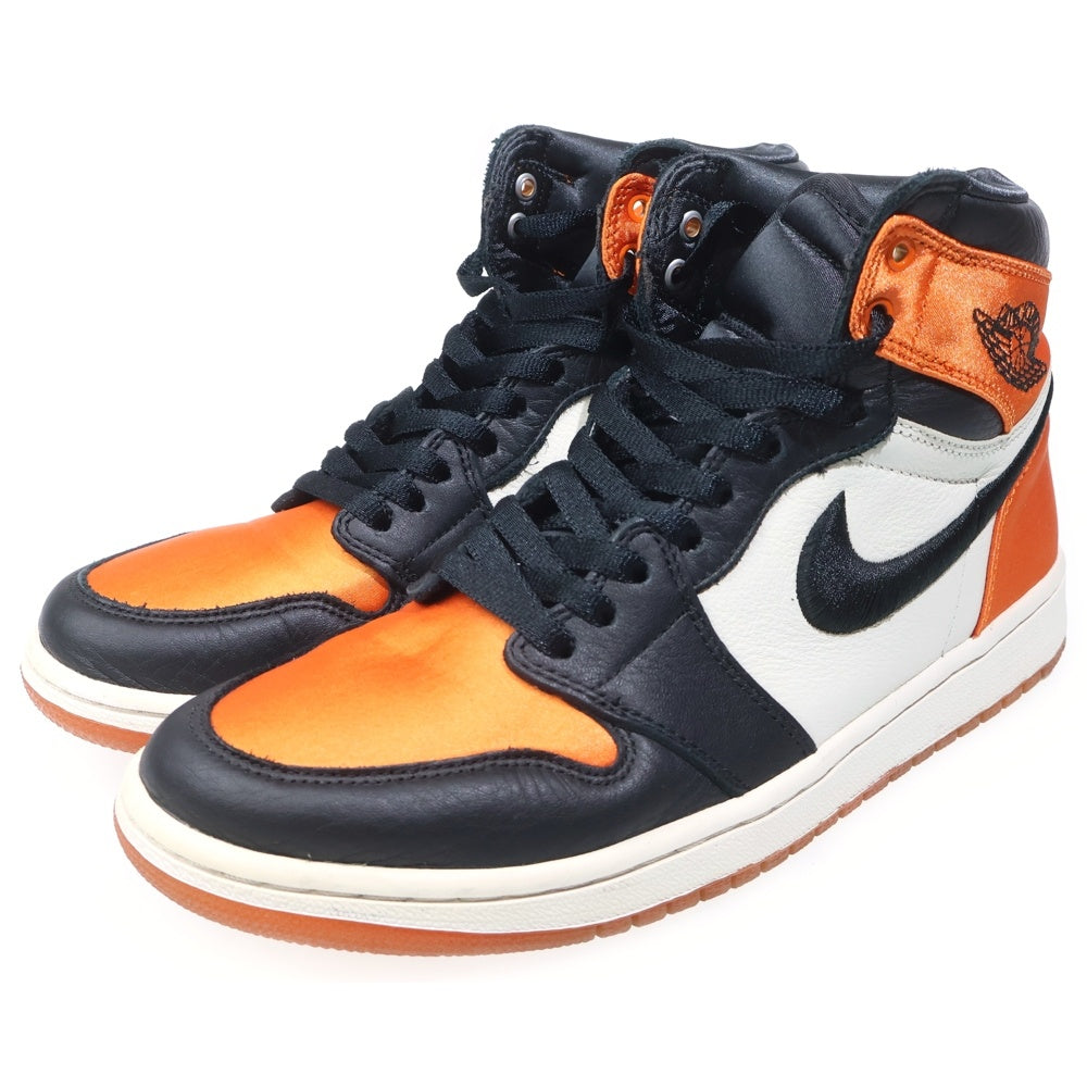NIKE(ナイキ) WMNS AIR JORDAN 1 RE HI OG SL SATIN SHATTERED BACKBOARD AV3725-010 ウィメンズ エアジョーダン1 レトロ ハイカットスニーカー US W9.5/26.5cm レディース