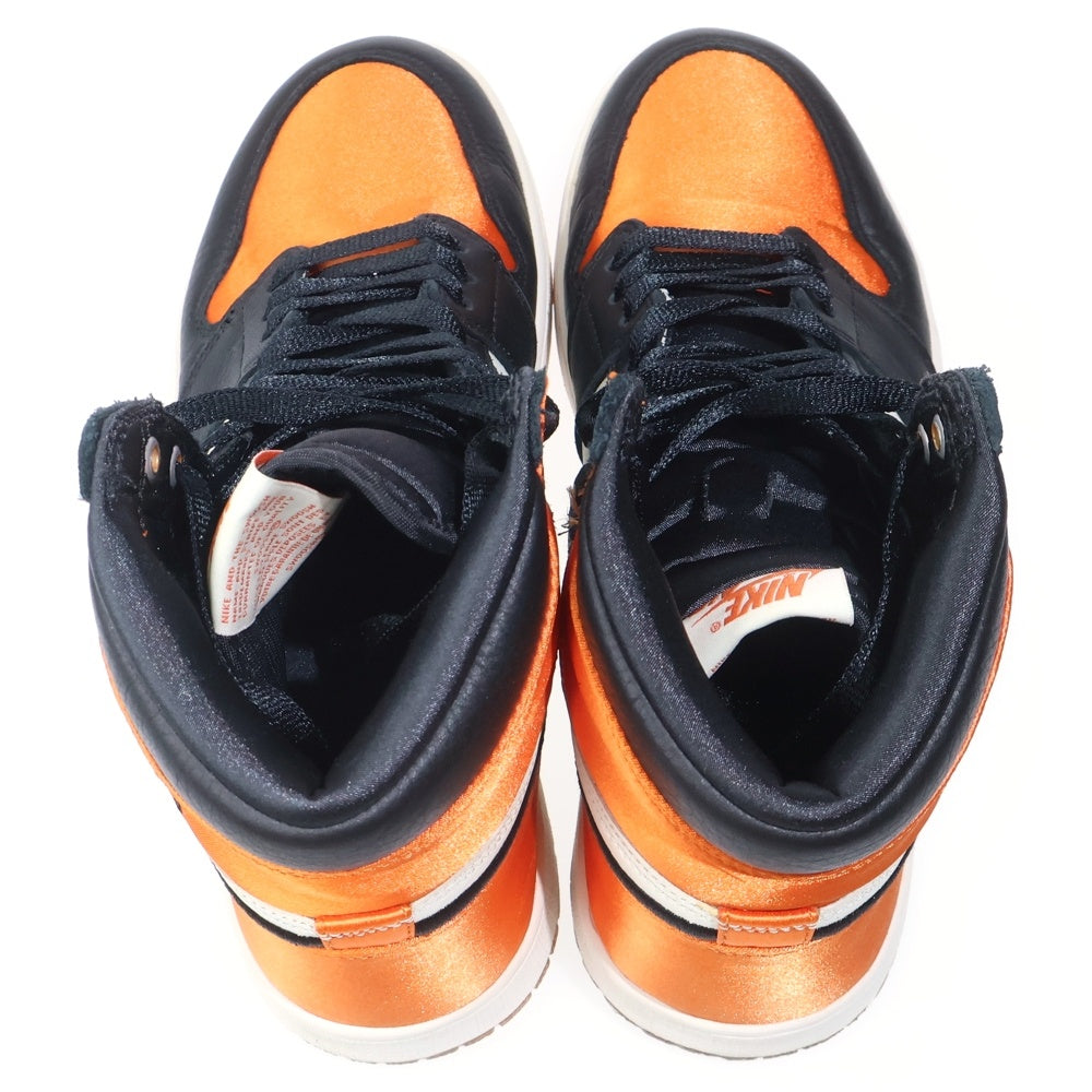 NIKE(ナイキ) WMNS AIR JORDAN 1 RE HI OG SL SATIN SHATTERED BACKBOARD AV3725-010 ウィメンズ エアジョーダン1 レトロ ハイカットスニーカー US W9.5/26.5cm レディース
