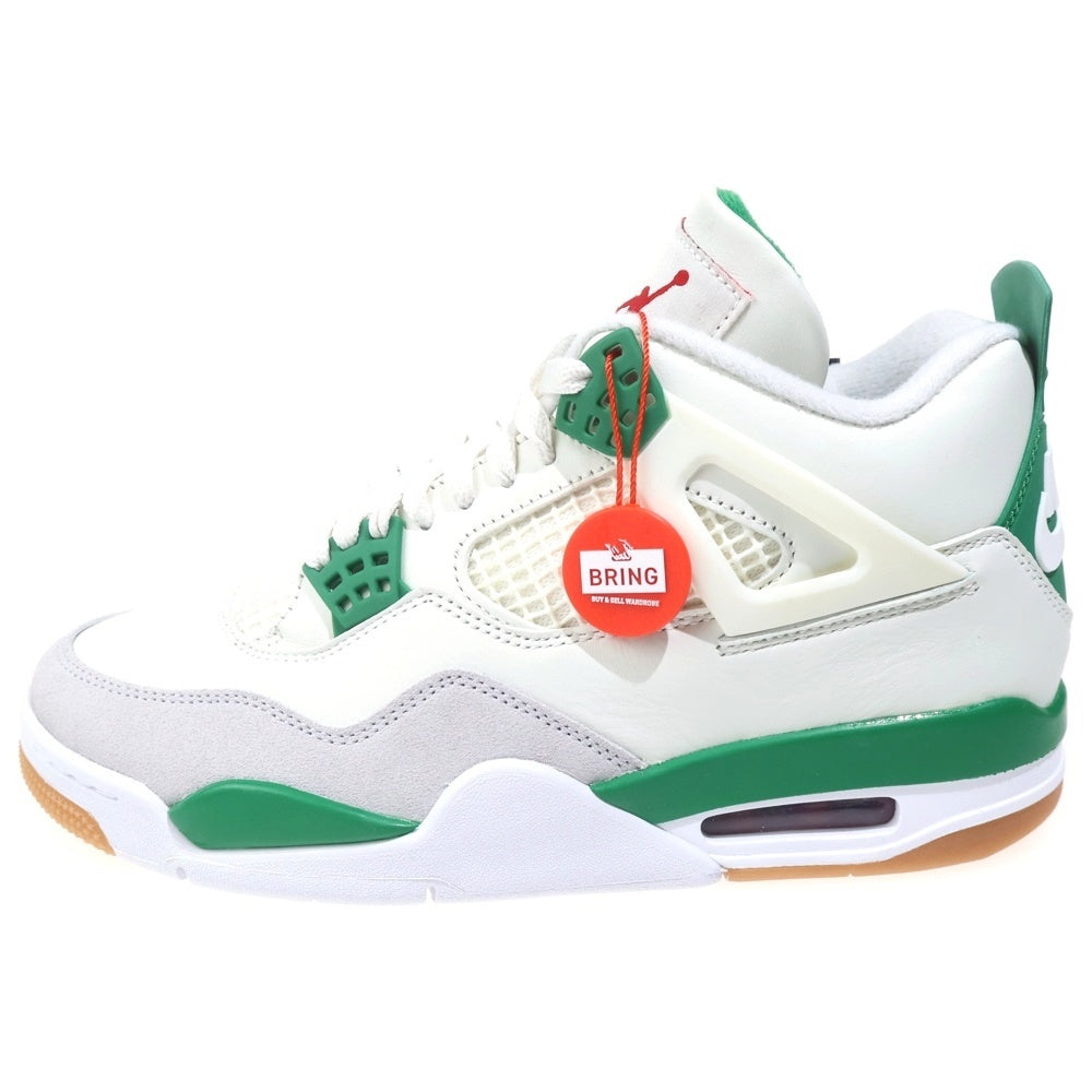 NIKE(ナイキ) AIR JORDAN 4 RETRO SP PINE GREEN DR5415-103 エアジョーダン4 レトロ P パイングリーン ハイカットスニーカー ホワイト/グリーン US8/26cm