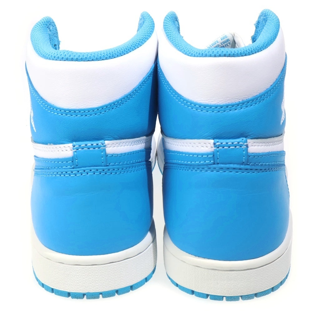 NIKE(ナイキ) AIR JORDAN1 RETRO HIGH UNC 555088-117 ジョーダン1 ノースカロライナ ハイカットスニーカー ライトブルー/ホワイト US8/26cm