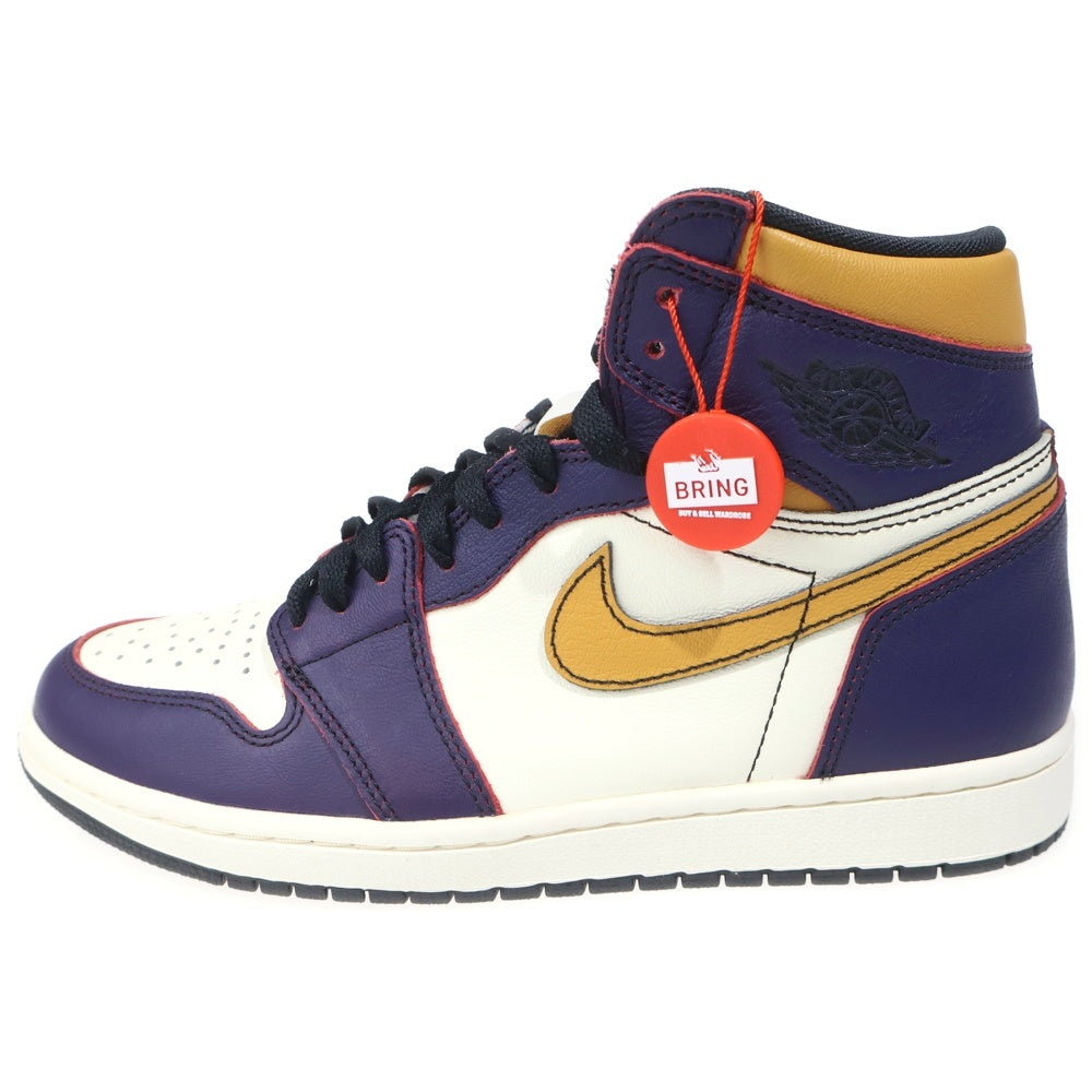 NIKE SB(ナイキエスビー) AIR JORDAN 1 HIGH OG DEFIANT LA TO CHICAGO CD6578-507 エアジョーダン1 エルエートゥーシカゴ ハイカットスニーカー ホワイト/パープル US8/26cm