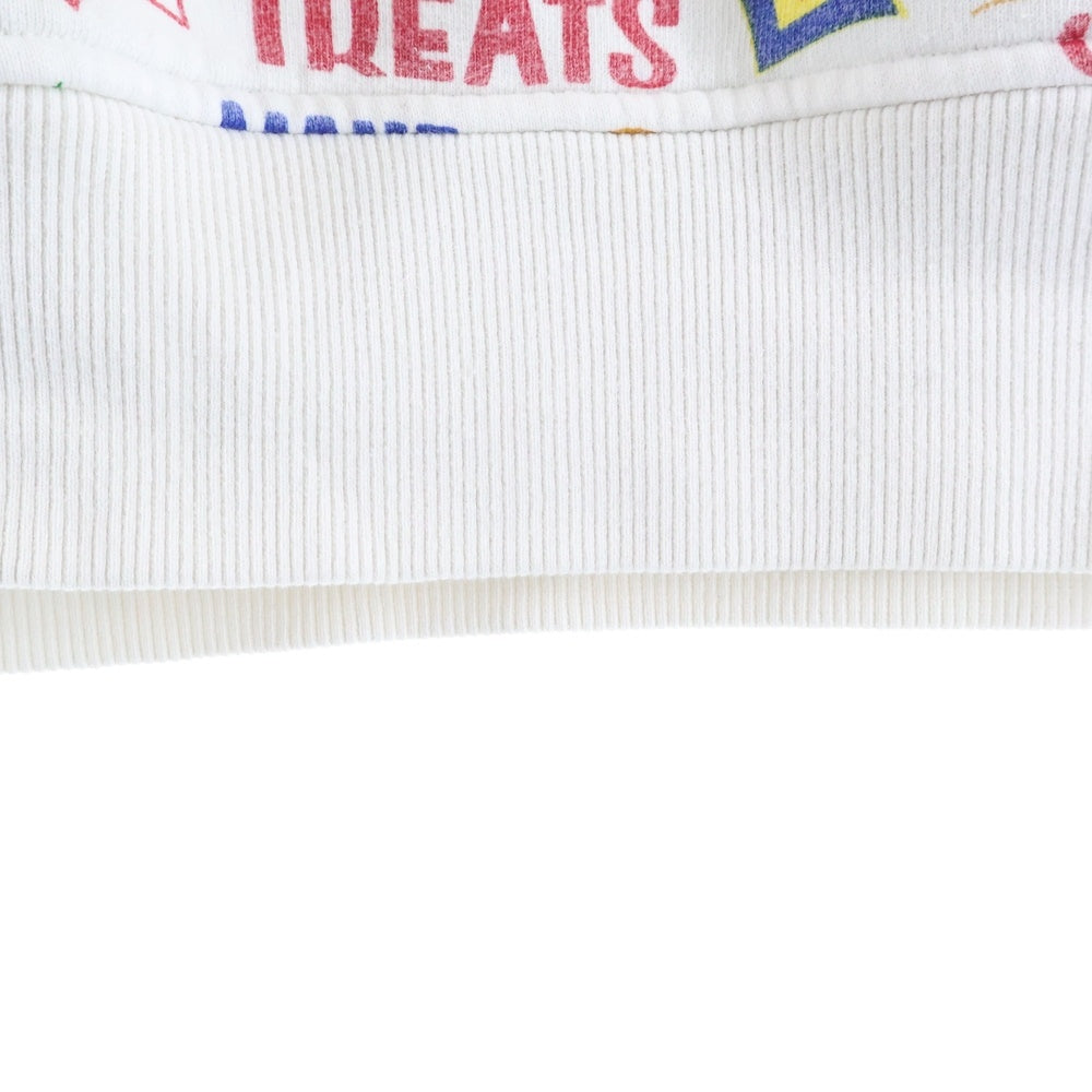 KITH(キス) NYC TREATS CIRCULAR HOODIE トリーツサーキューラースウェットフーディー プリント総柄ボックスロゴスウェットプルオーバーパーカー ホワイト/マルチ