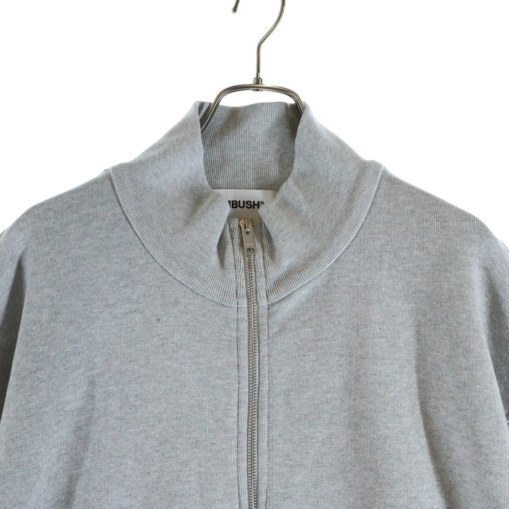 AMBUSH(アンブッシュ) バックロゴ刺繍 ジップアップスウェットシャツ グレー BMBE001S24FLE002