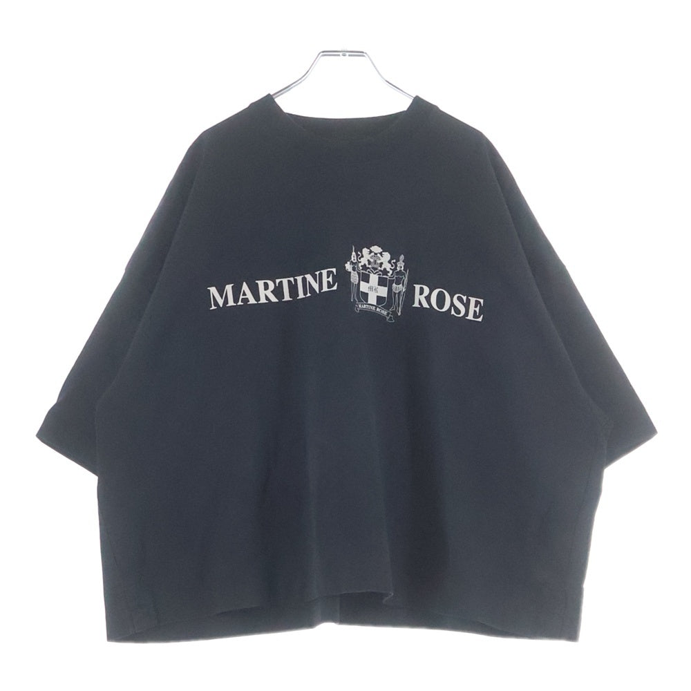MARTINE ROSE(マーティンローズ) バックロゴプリント 半袖シャツ カットソー ブラック