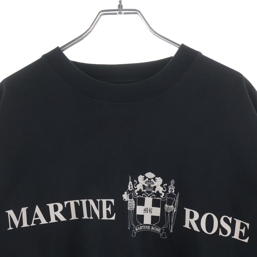 MARTINE ROSE(マーティンローズ) バックロゴプリント 半袖シャツ カットソー ブラック