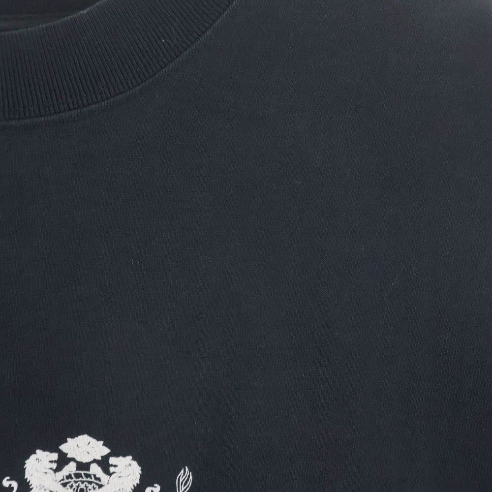 MARTINE ROSE(マーティンローズ) バックロゴプリント 半袖シャツ カットソー ブラック