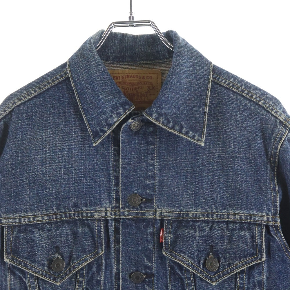 Levi's(リーバイス) 90S VINTAGE ヴィンテージ 復刻 3nd 日本製 BIG E 両面ダブ デニム トラッカー ジャケット インディゴ 71557‐0214