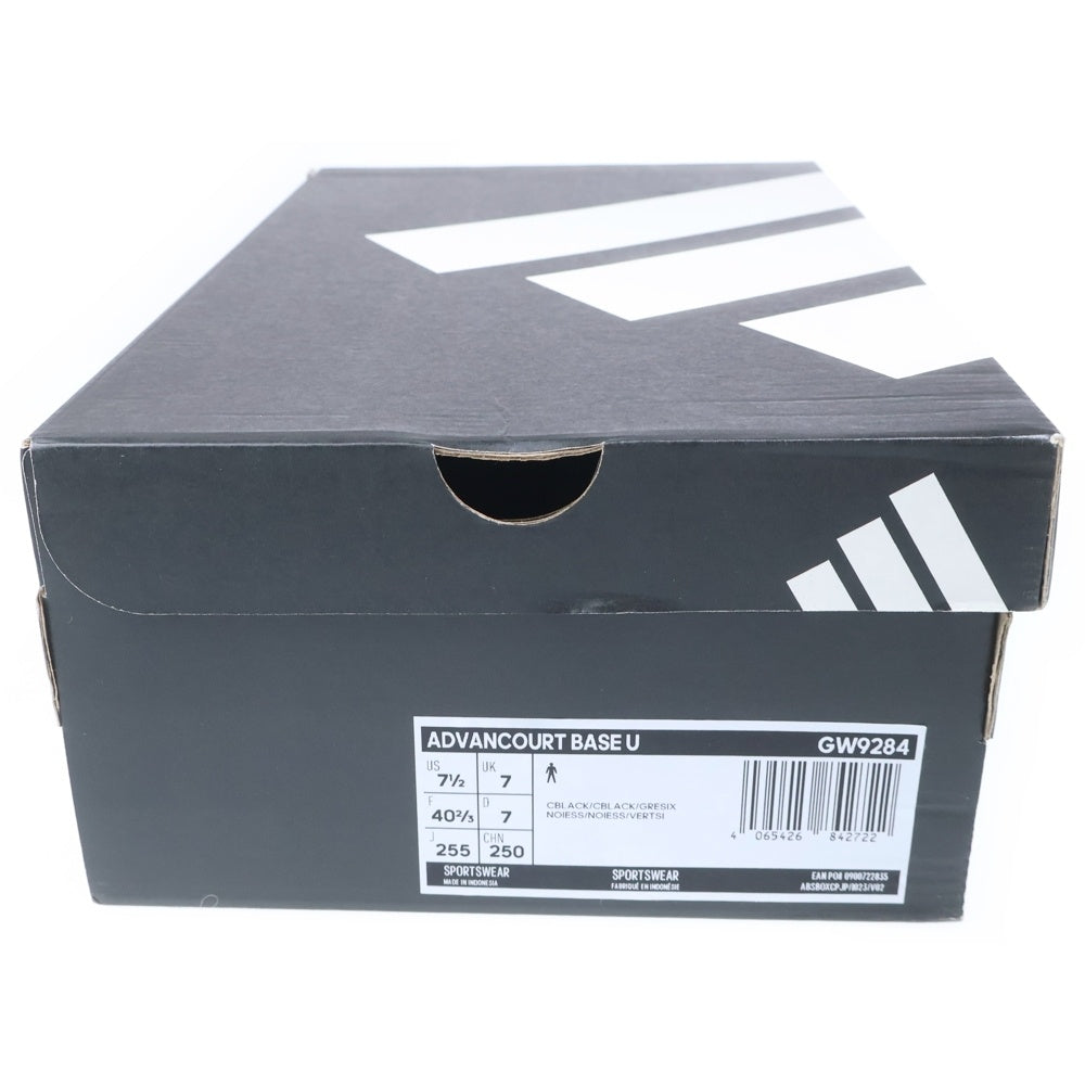 adidas(アディダス) ADVANCOURT BASE アドバンコート ローカットスニーカー シューズ ブラック US7.5/25.5cm GW9284