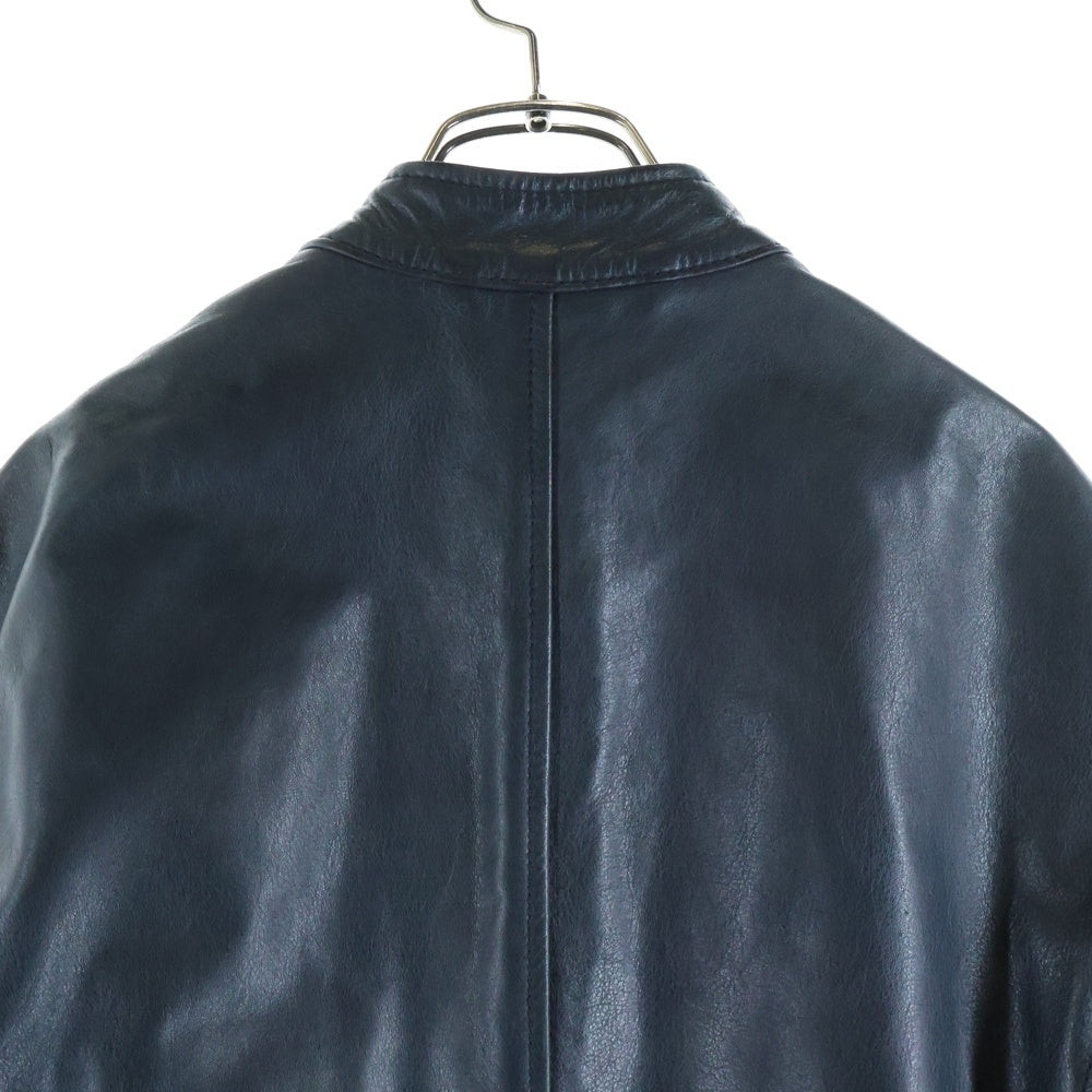 Maison Martin Margiela(メゾンマルタンマルジェラ) 11SS 八の字 ホースレザージャケット 馬革 5ZIPシングルライダースジャケット グレー 30AM18009883
