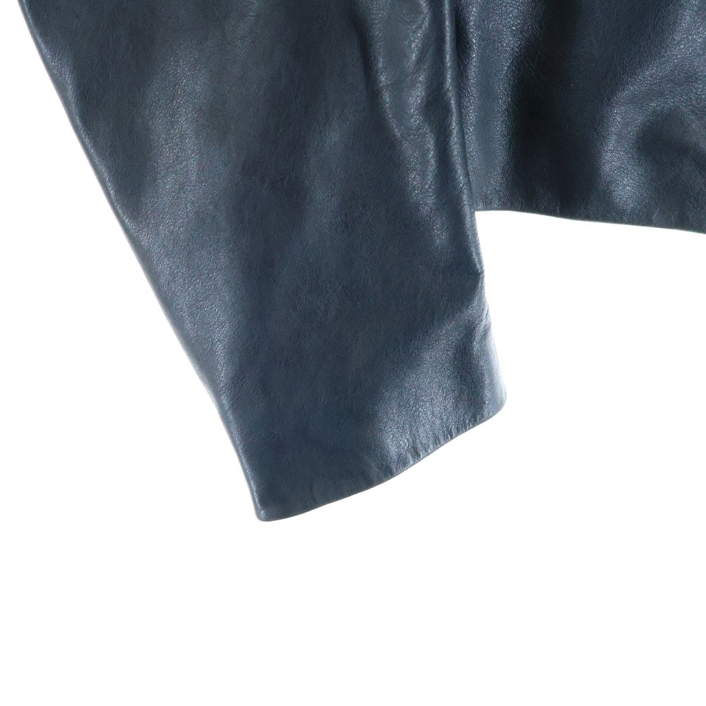 Maison Martin Margiela(メゾンマルタンマルジェラ) 11SS 八の字 ホースレザージャケット 馬革 5ZIPシングルライダースジャケット グレー 30AM18009883