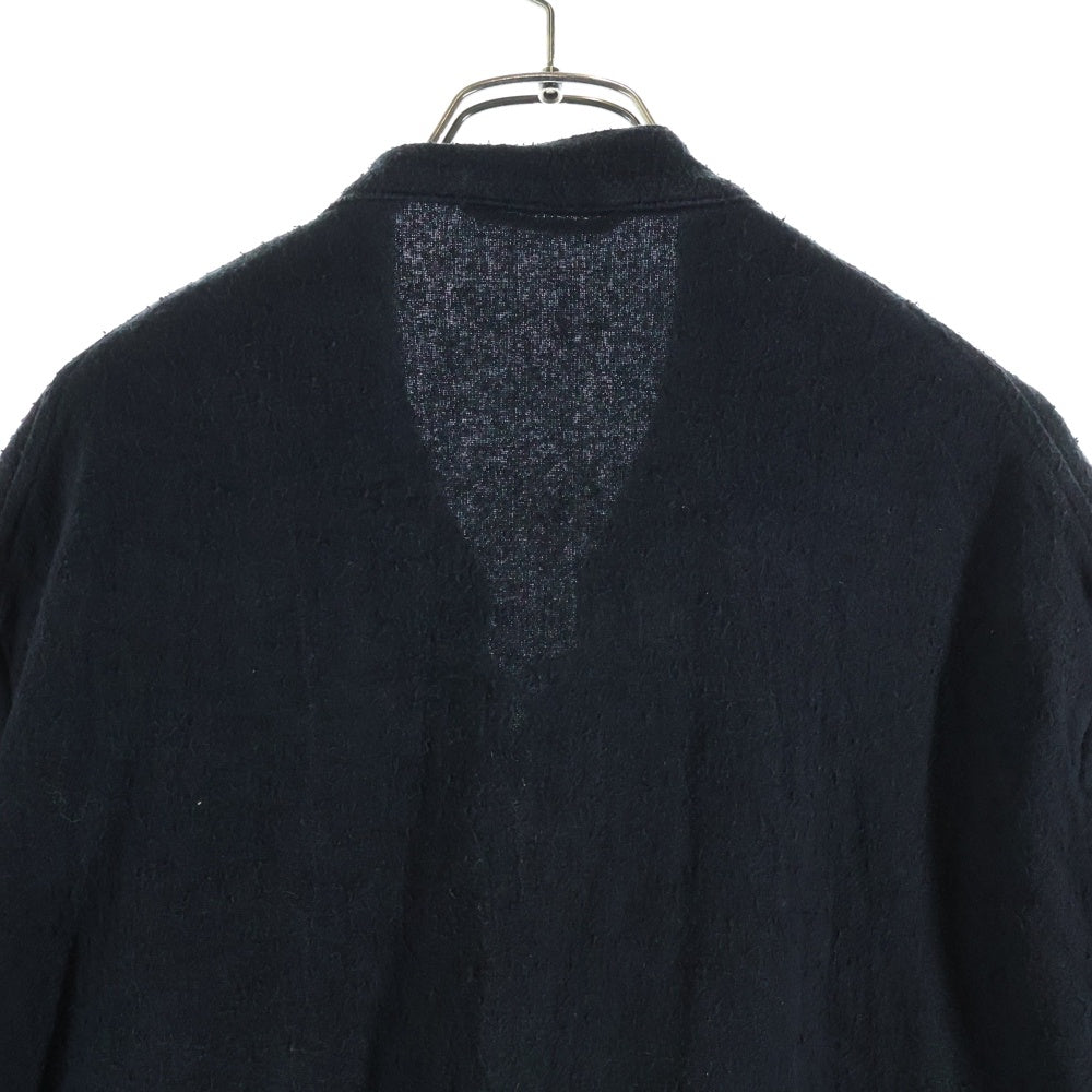 COMOLI(コモリ) 23SS シルクネックピエラジャケット カーディガン X01-01024 ブラック
