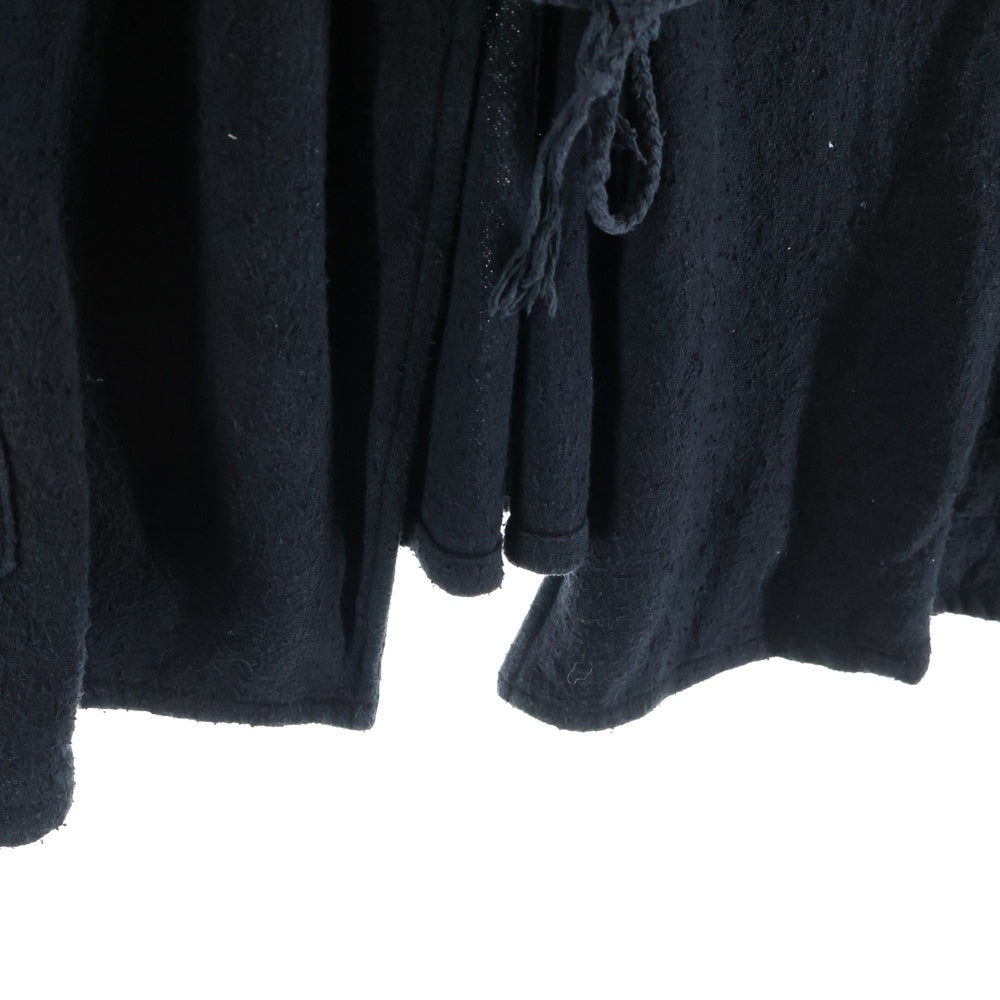 COMOLI(コモリ) 23SS シルクネックピエラジャケット カーディガン X01-01024 ブラック
