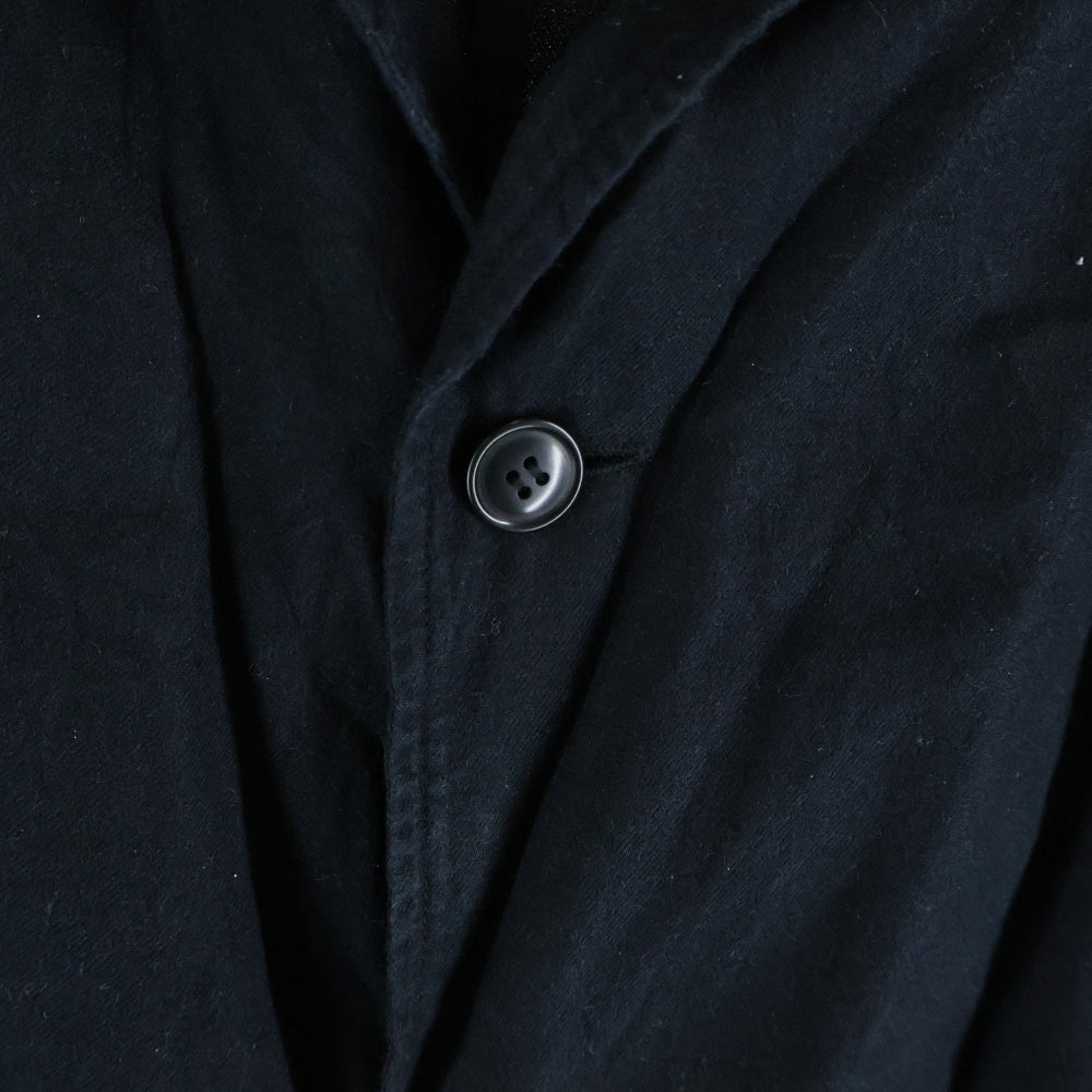 COMOLI(コモリ) 22AW シルクネルジャケット W03-01003 ブラック