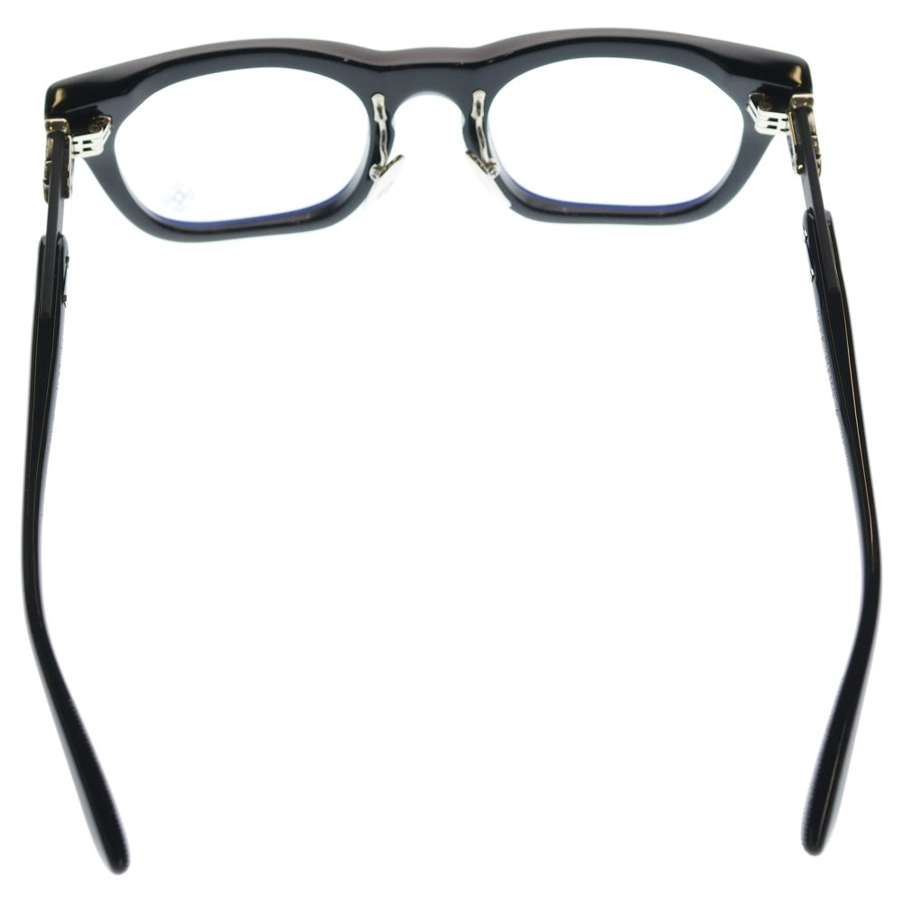 CHROME HEARTS(クロムハーツ) BAGGINS サイドフレアニーテンプルサングラス クリアフレーム アイウェア メガネ 眼鏡 ブラック/シルバー