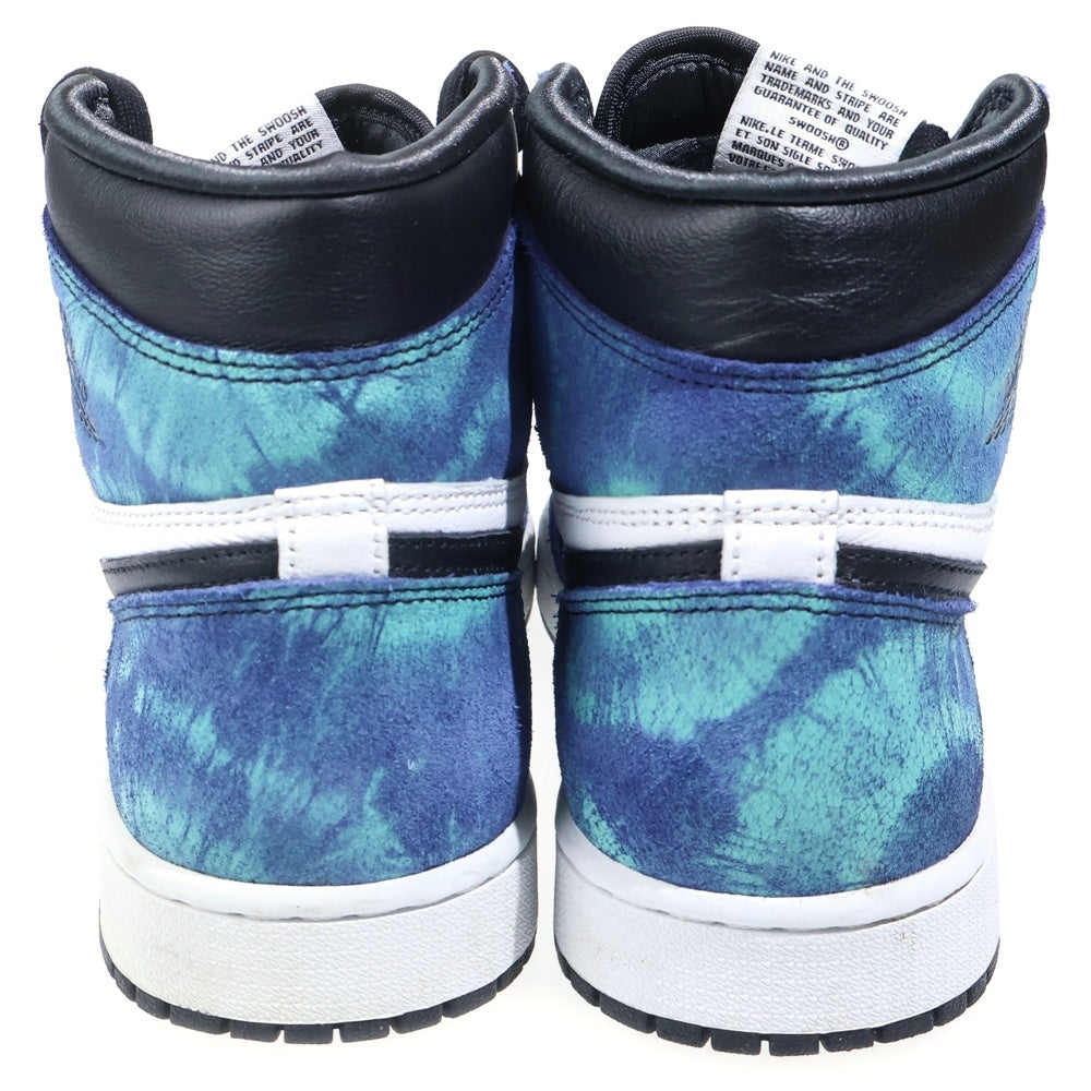NIKE(ナイキ) WMNS AIR JORDAN 1 High OG Tie-Dye CD0461-100 ウィメンズ エアジョーダン 1 タイダイ ハイカットスニーカー ブルー US10/27cm レディース