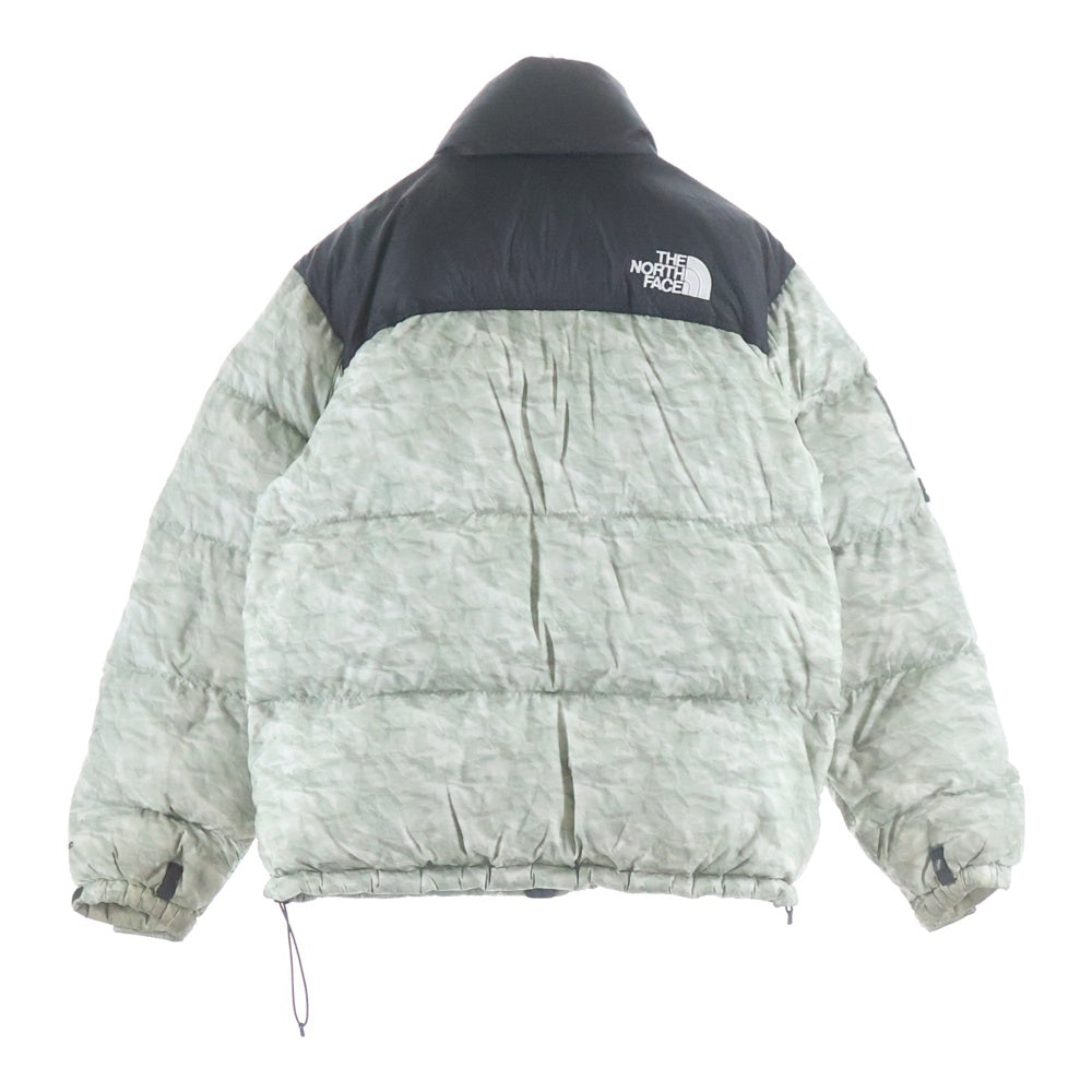 SUPREME シュプリーム 19AW ×THE NORTH FACE Paper Print Nuptse Jacket ザ ノースフェイス ペーパープリント ヌプシ ナイロン ダウンジャケット ブラック/グレー ND91806I SUPREME(シュプリーム) 19AW ×THE NORTH FACE Paper Print Nuptse