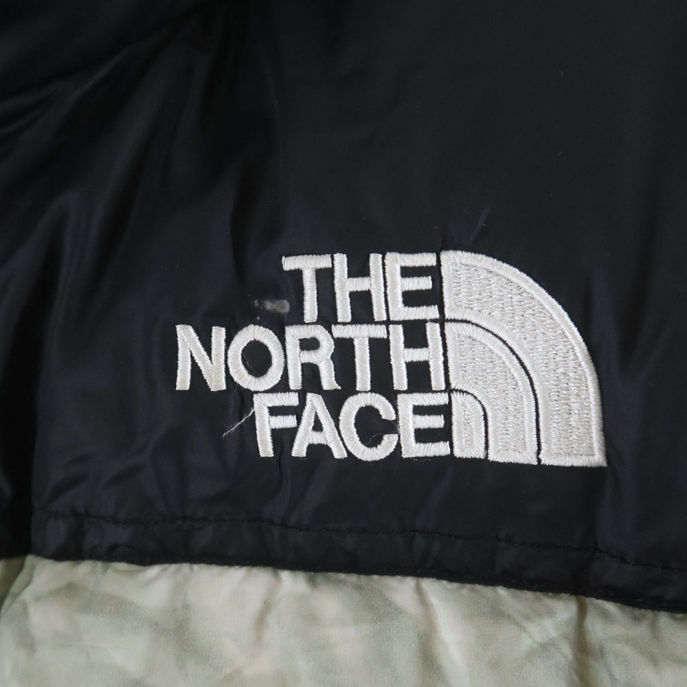 SUPREME(シュプリーム) 19AW ×THE NORTH FACE Paper Print Nuptse Jacket ザ ノースフェイス ペーパープリント ヌプシ ナイロン ダウンジャケット グレー ND91806I