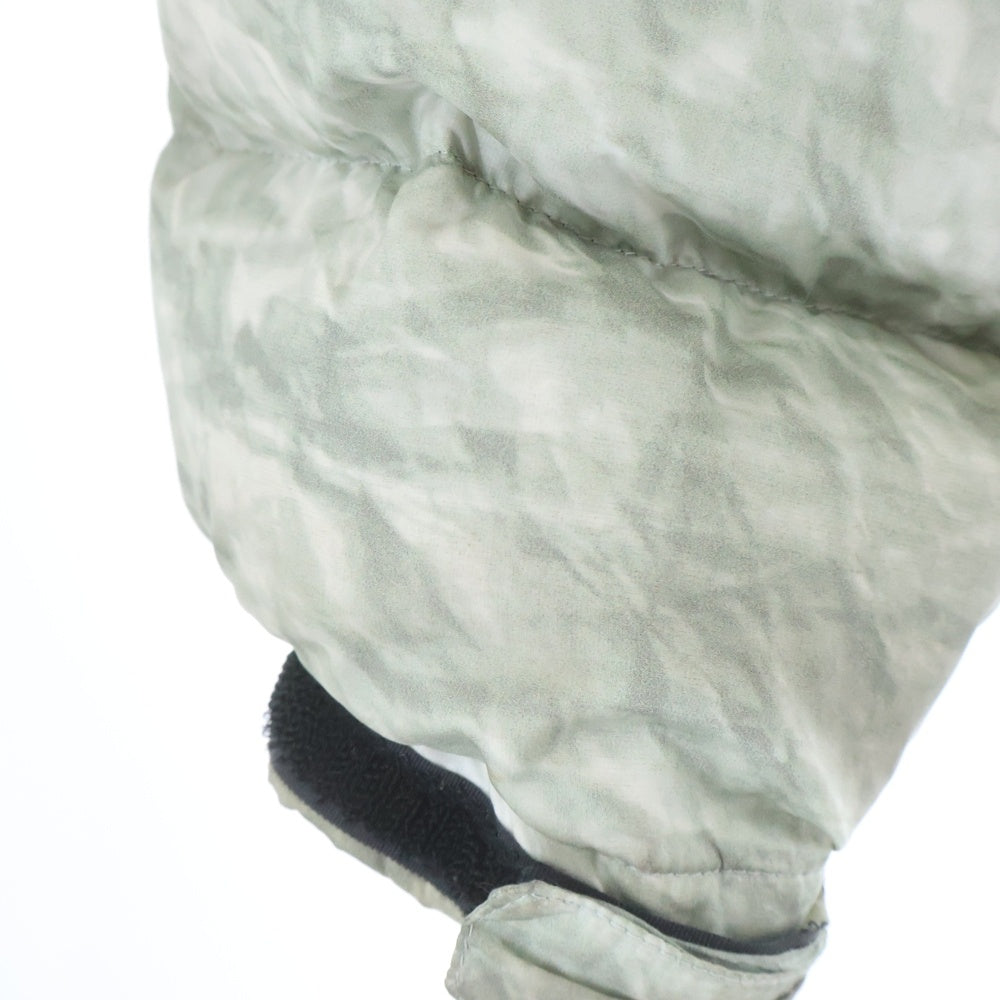 SUPREME(シュプリーム) 19AW ×THE NORTH FACE Paper Print Nuptse Jacket ザ ノースフェイス ペーパープリント ヌプシ ナイロン ダウンジャケット グレー ND91806I