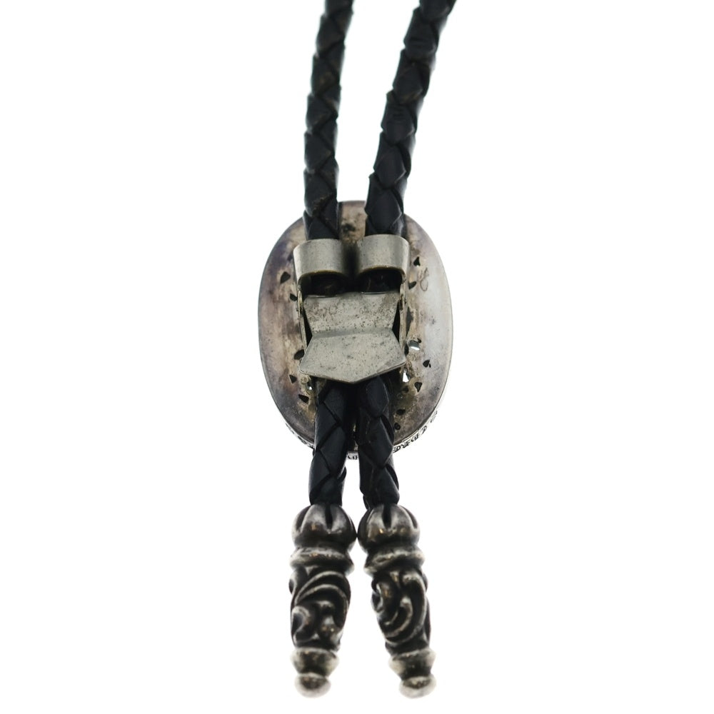 CHROME HEARTS(クロムハーツ) BOLOTIE OVALTINY タイニークラシックオーバルクロス ループタイ シルバー/ブラック BCA209