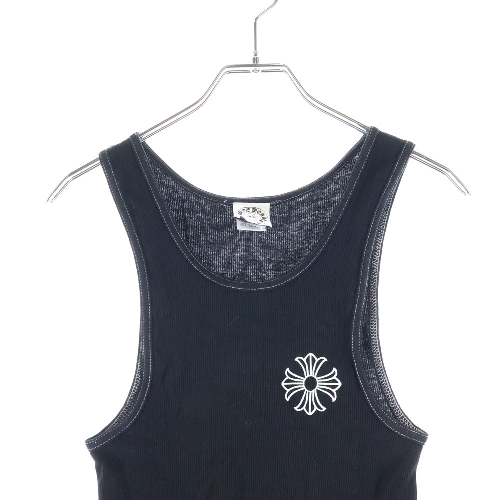 CHROME HEARTS(クロムハーツ) OLD CHプラスクロス プリントロゴ タンクトップ ブラック