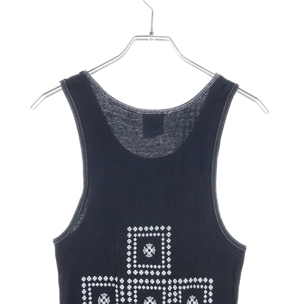 CHROME HEARTS(クロムハーツ) OLD CHプラスクロス プリントロゴ タンクトップ ブラック
