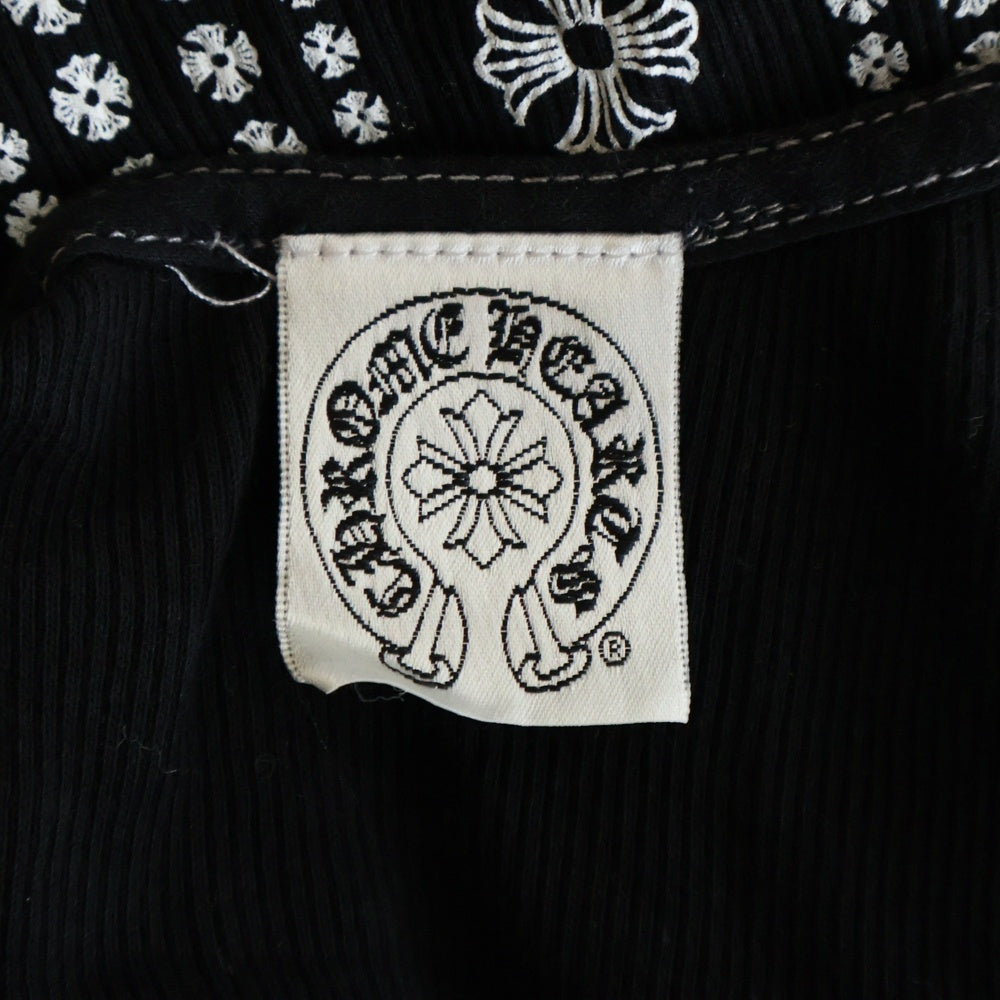 CHROME HEARTS(クロムハーツ) OLD CHプラスクロス プリントロゴ タンクトップ ブラック
