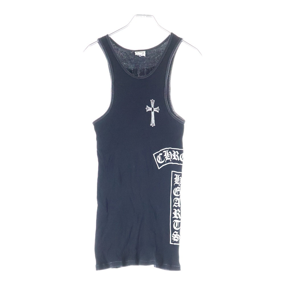 CHROME HEARTS(クロムハーツ) LD FUCK YOU T BAR TANK TOP プリントロゴ タンクトップ ブラック