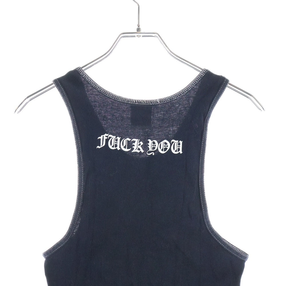 CHROME HEARTS(クロムハーツ) LD FUCK YOU T BAR TANK TOP プリント