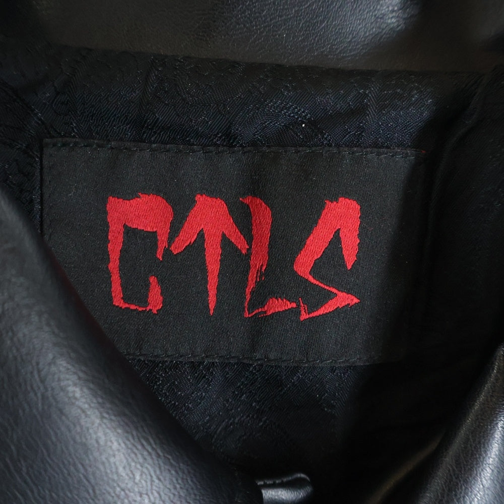 cvtvlist(カタリスト) Fake Leather Coach Jacket フェイクレザー コーチジャケット 2101110103 ブラック