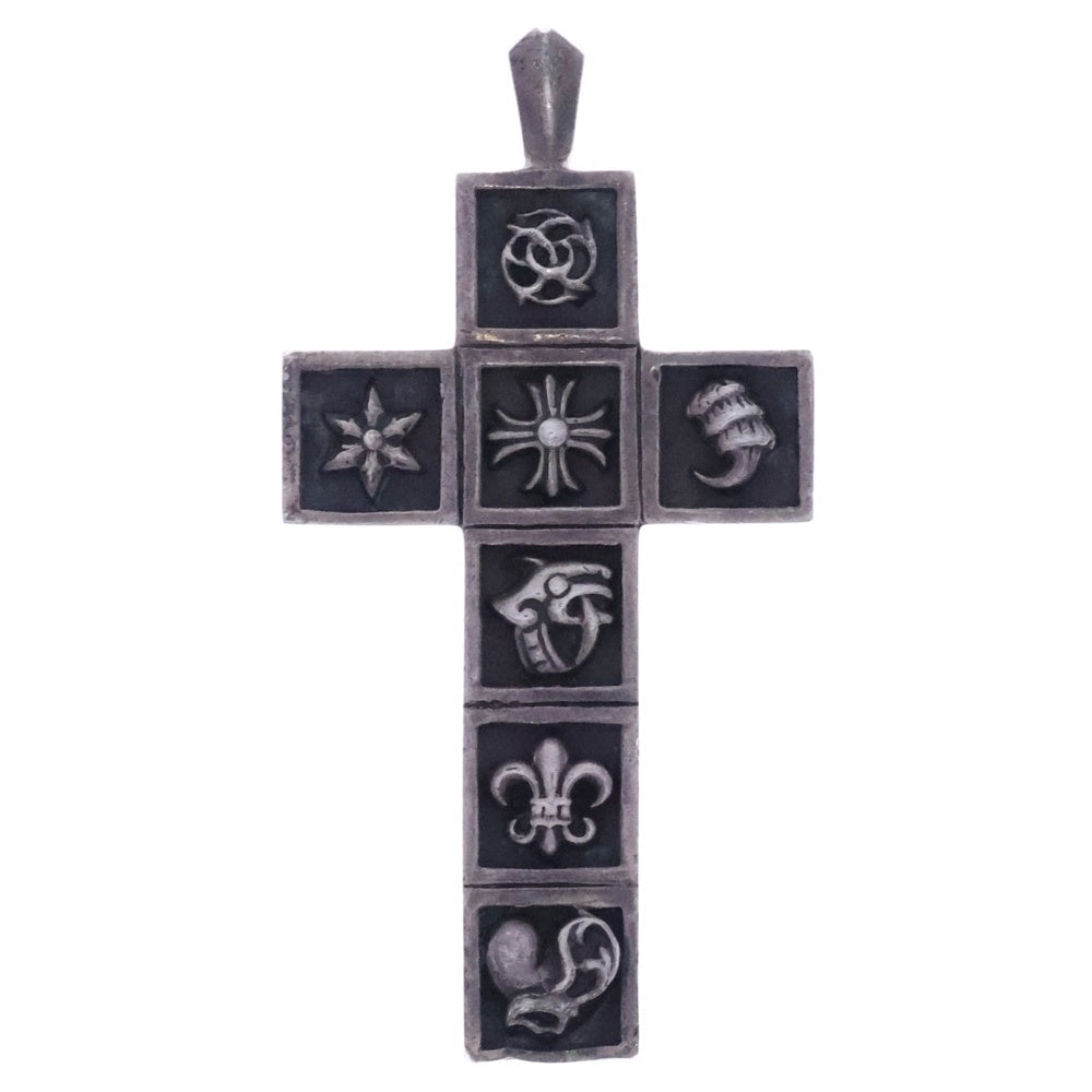 CHROME HEARTS(クロムハーツ) FRMD CRS マルチフレームドクロス ペンダント ネックレストップ シルバー