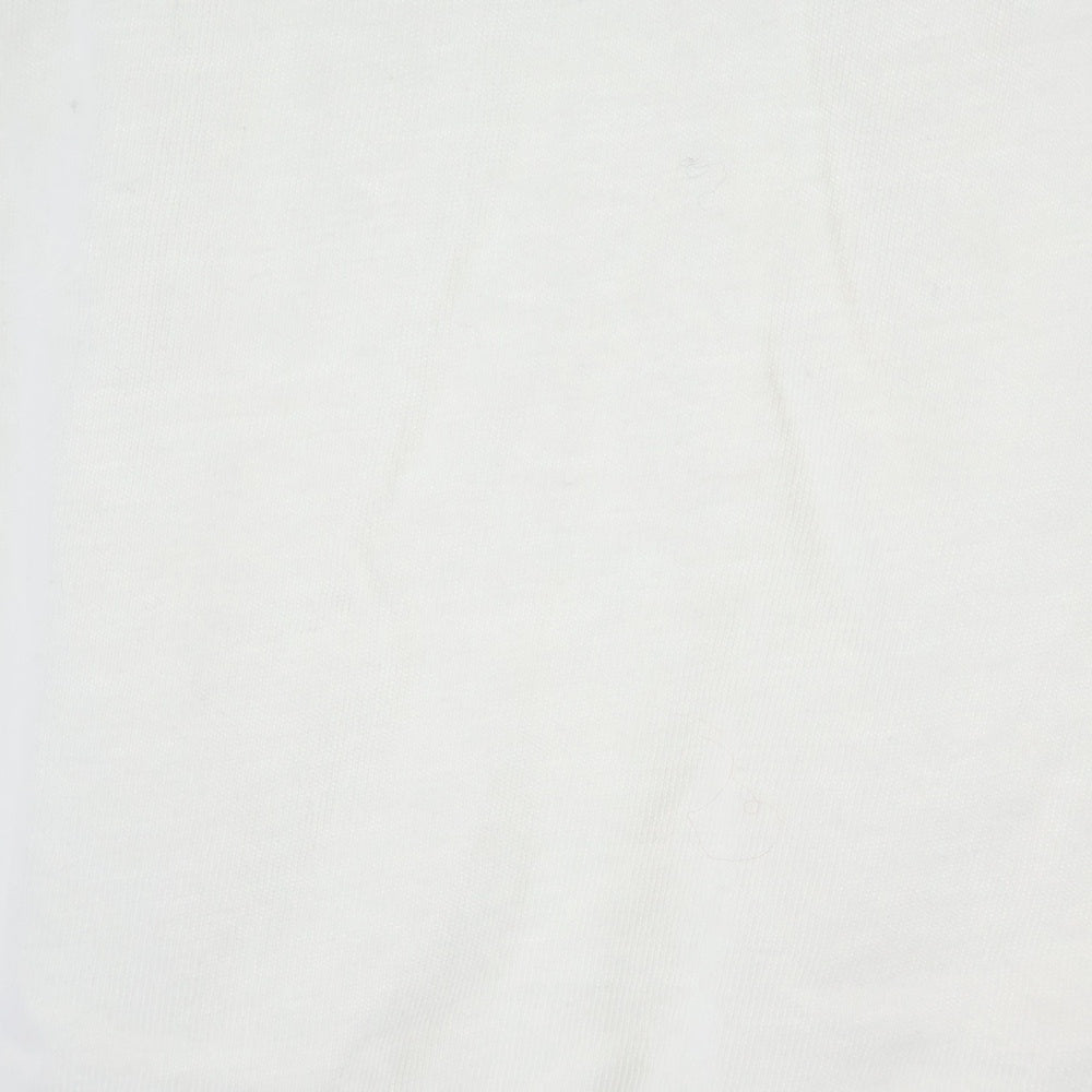 GREG LAUREN(グレッグローレン) Graphic Print Crew Neck T-Shirt ポール&シャーク グラフィックプリントクルーネック 半袖Tシャツ カットソー ホワイト