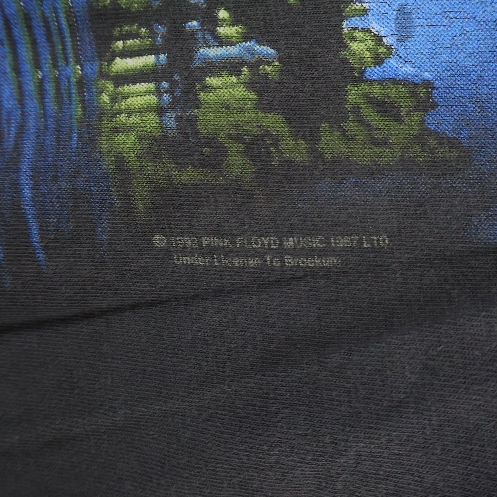 VINTAGE(ヴィンテージ) 90's PINK FLOYD WISH YOU WERE HERE ピンクフロイド 両面プリントロゴ 半袖Tシャツ カットソー ブラック
