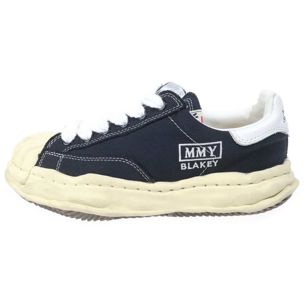 MIHARA YASUHIRO(ミハラヤスヒロ) BLAKEY VL ブレイキー ヴィンテージライク キャンバス ローカットスニーカー ブラック/ホワイト A09FW732