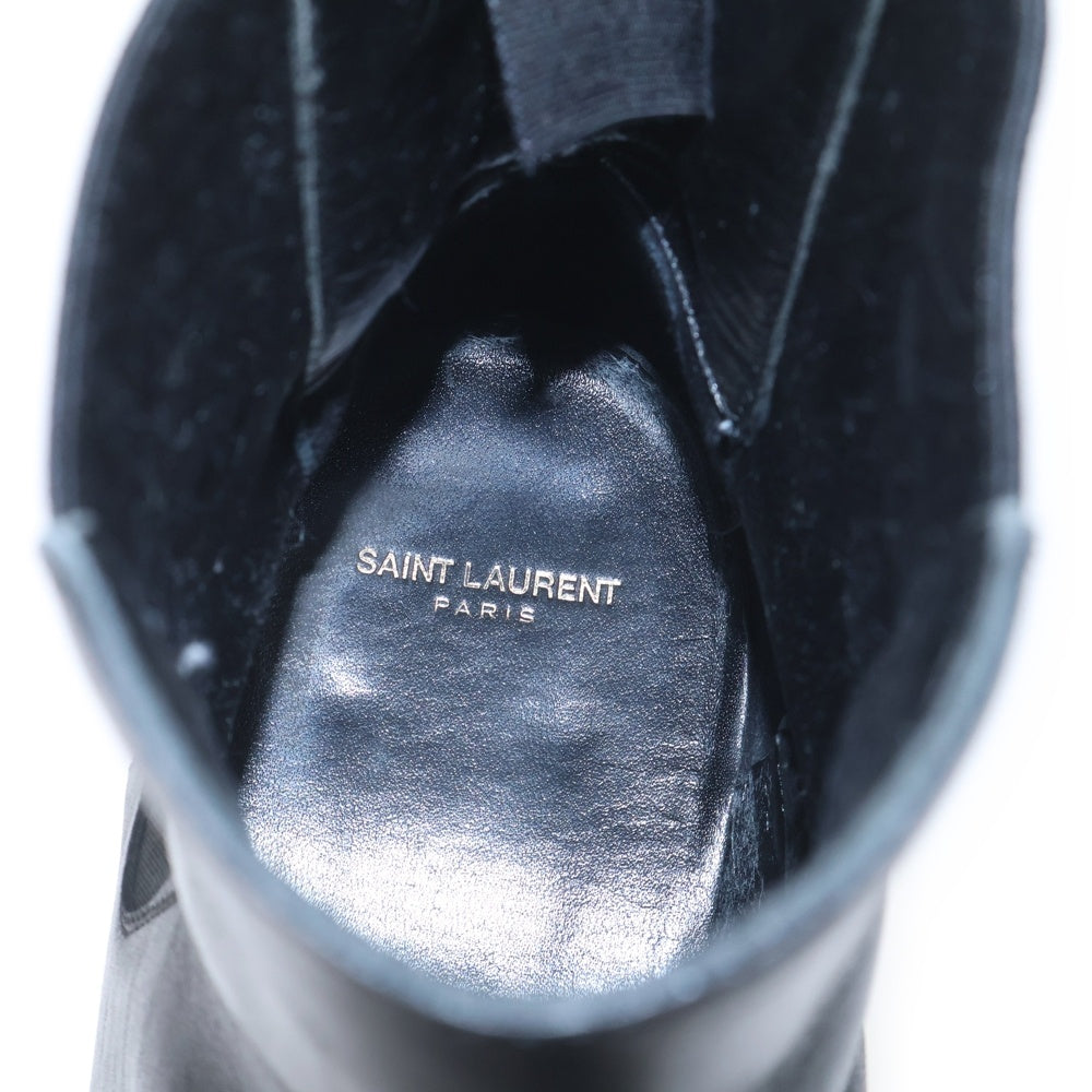 SAINT LAURENT PARIS(サンローランパリ) サイドゴア レザー チェルシー ブーツ ブラック 443213