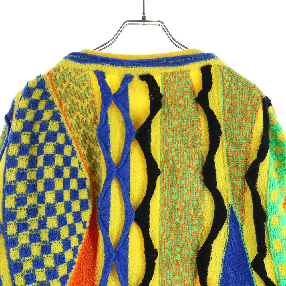 COOGI(クージー) 3D DESIGN KNIT SWEATER ケーブル コットン 長袖ニットセーター マルチカラー